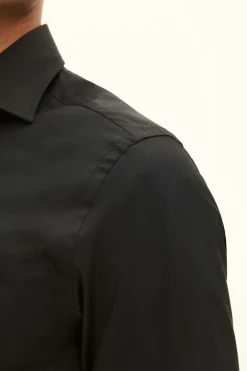 Slim Fit Cut Away Cotton Stretch Shirt
