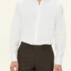 Slim Fit Cut Away Poplin Shirt