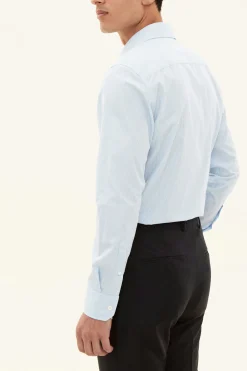 Slim Fit Cut Away Poplin Shirt