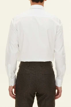Slim Fit Cut Away Poplin Shirt