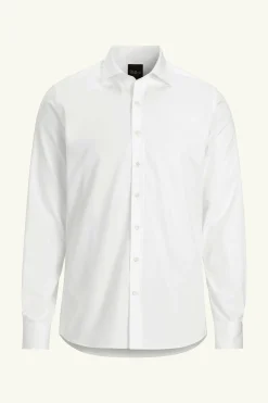 Slim Fit Cut Away Poplin Shirt