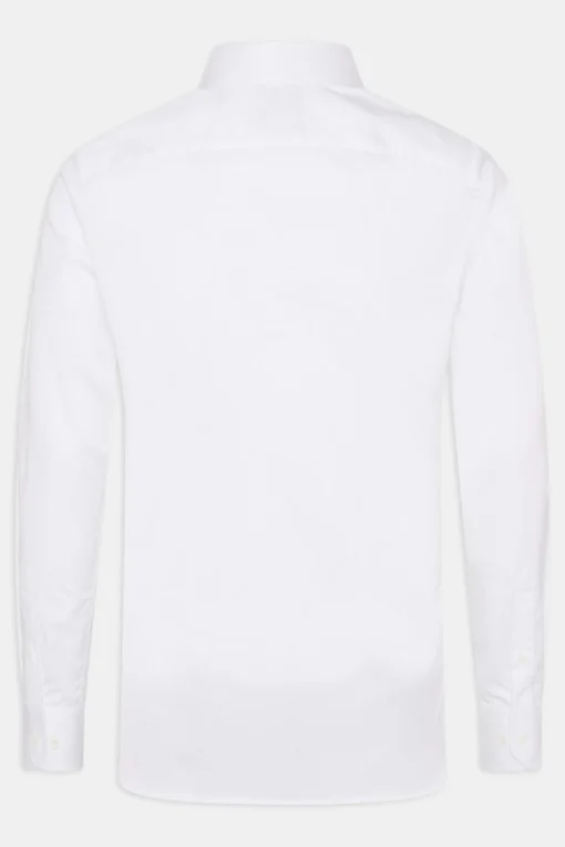Slim Fit Cut Away Poplin Shirt