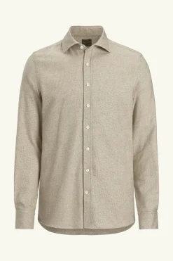 Slim Fit Cut Away Poplin Stripe Shirt