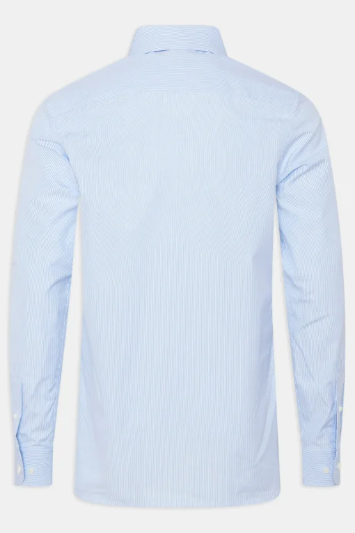 Slim Fit Cut Away Poplin Shirt