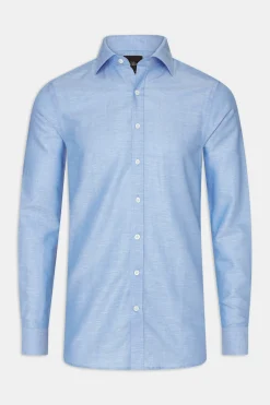 Slim Fit Cut Away Soft Linen Shirt