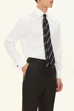 Slim Fit Cut Away Twill Shirt