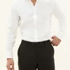 Slim Fit Cut Away Twill Shirt