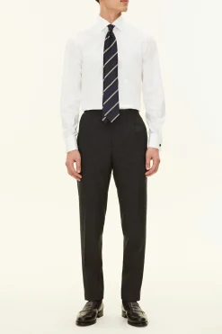 Slim Fit Cut Away Twill Shirt