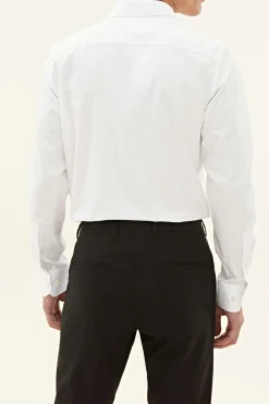 Slim Fit Cut Away Twill Shirt