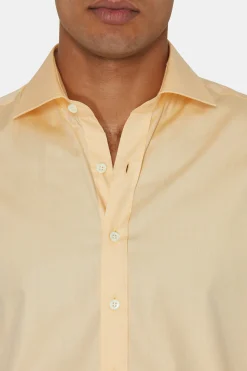 Slim Fit Cut Away Twill Shirt