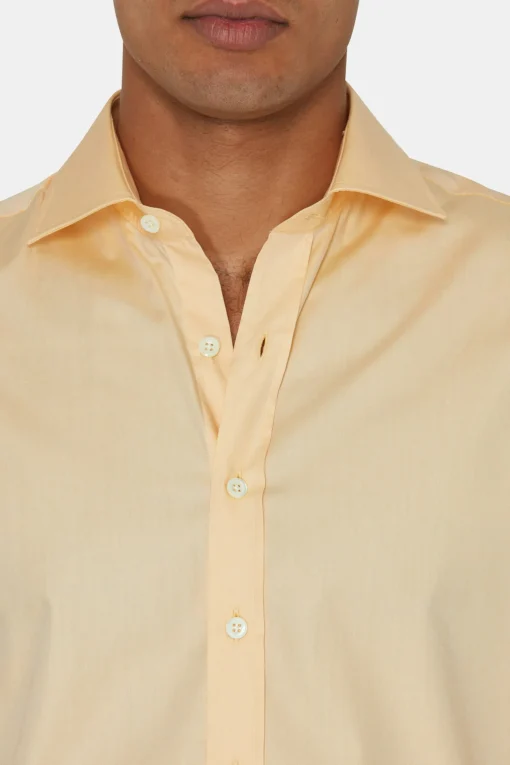 Slim Fit Cut Away Twill Shirt