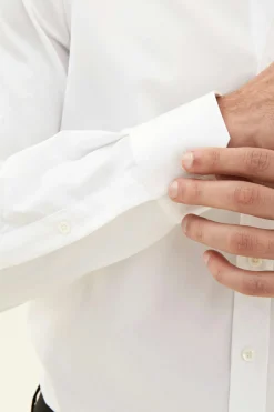 Slim Fit Cut Away Twill Shirt