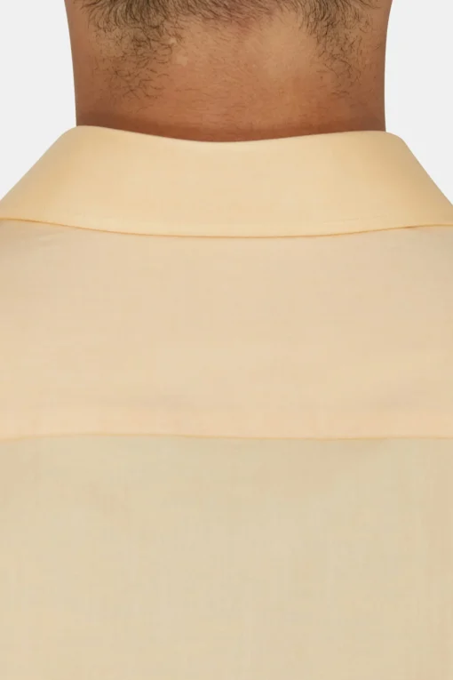 Slim Fit Cut Away Twill Shirt