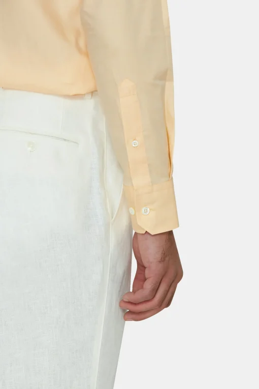 Slim Fit Cut Away Twill Shirt