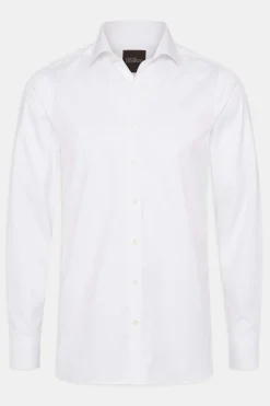 Slim Fit Cut Away Twill Shirt