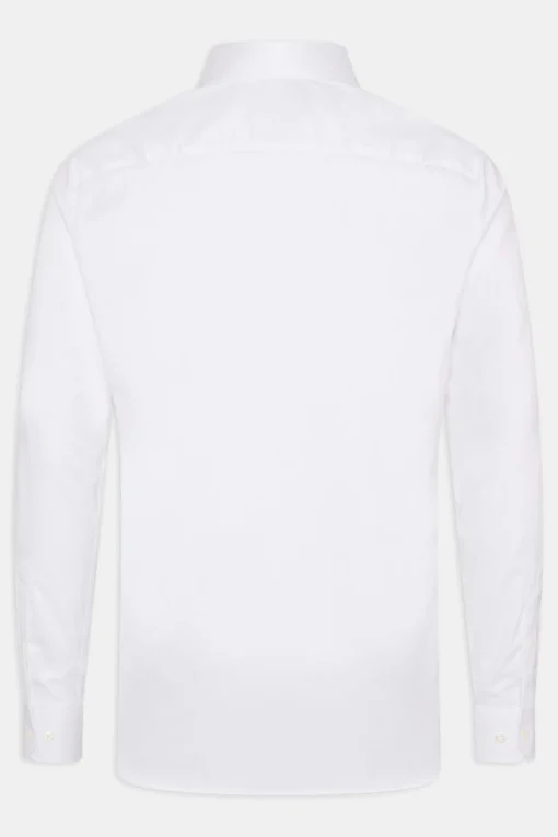 Slim Fit Cut Away Twill Shirt