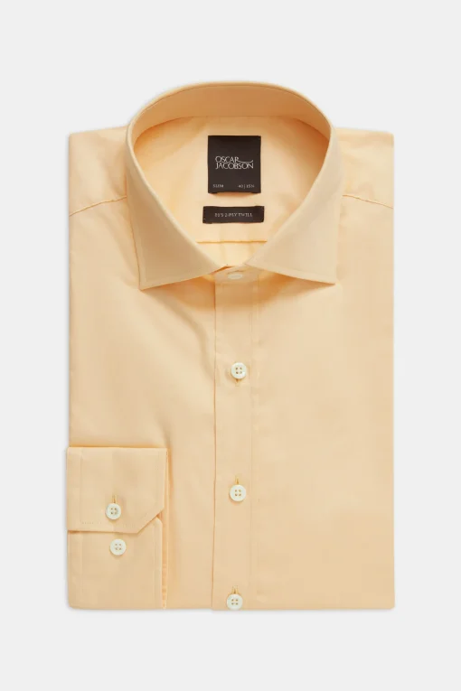 Slim Fit Cut Away Twill Shirt