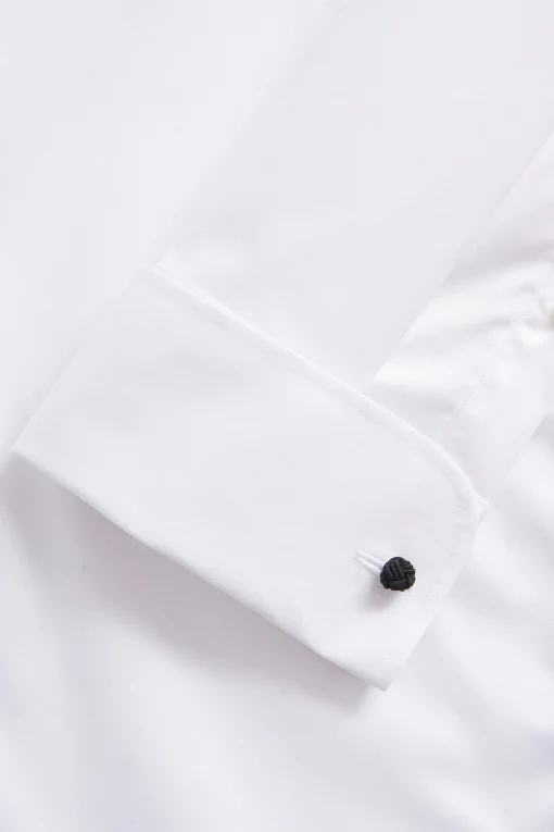 Slim Fit Cut Away Twill Shirt