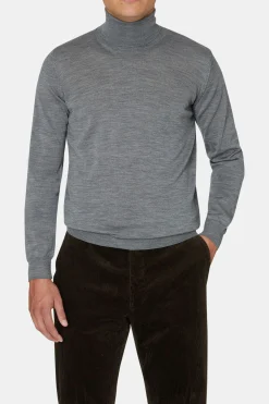 Slim Fit Extra Fine Merino Wool Rollneck
