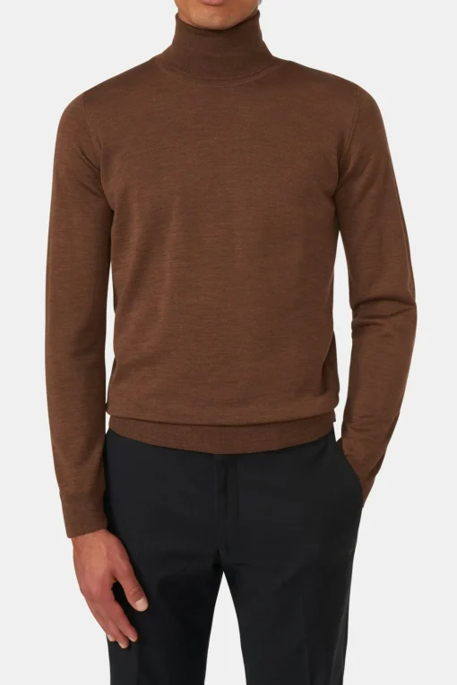 Slim Fit Extra Fine Merino Wool Rollneck