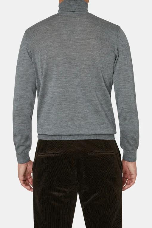 Slim Fit Extra Fine Merino Wool Rollneck