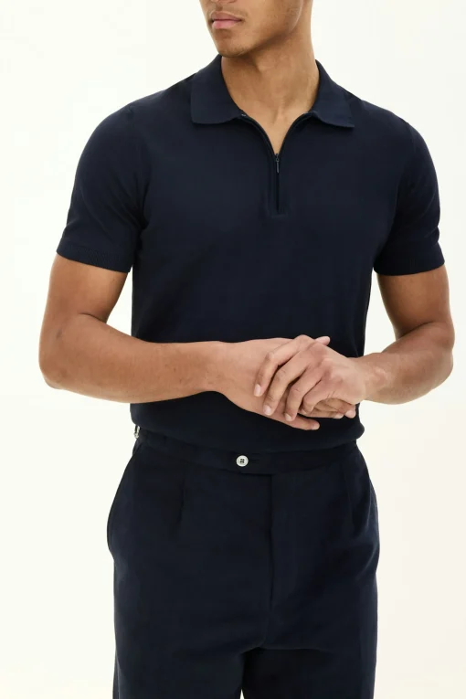 Slim Fit Fine Knitted Poloshirt