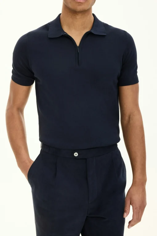 Slim Fit Fine Knitted Poloshirt