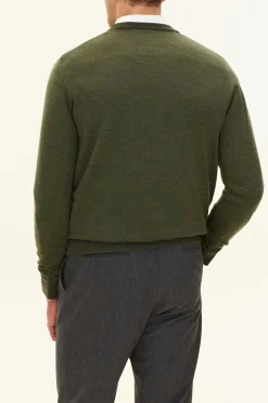 Slim Fit Fine Merino Wool Roundneck Sweater
