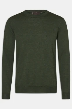 Slim Fit Fine Merino Wool Roundneck Sweater