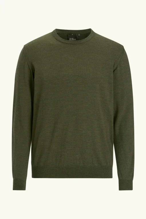 Slim Fit Fine Merino Wool Roundneck Sweater