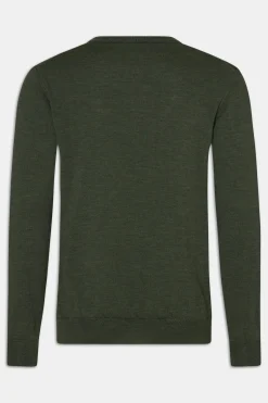 Slim Fit Fine Merino Wool Roundneck Sweater