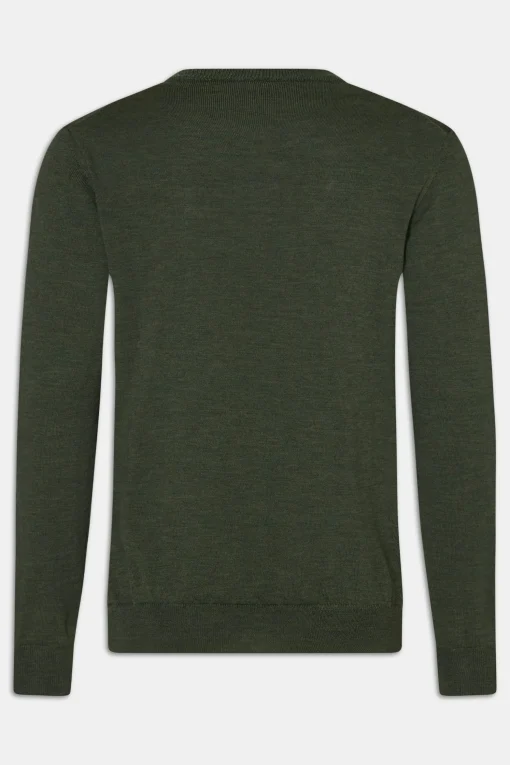 Slim Fit Fine Merino Wool Roundneck Sweater