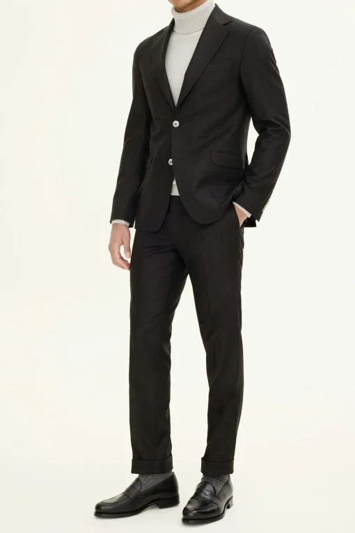 Slim Fit Flannel Blazer