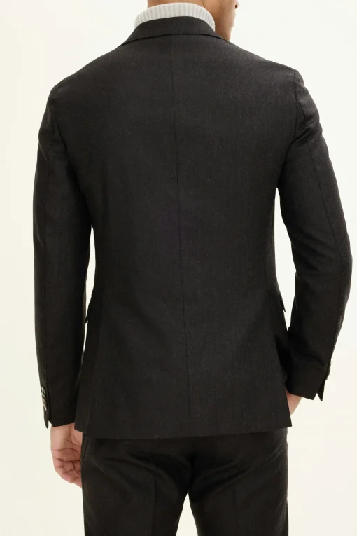 Slim Fit Flannel Blazer