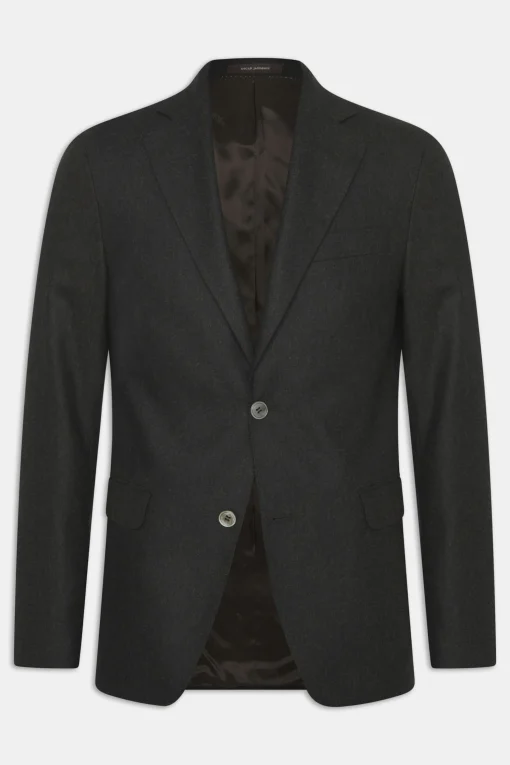 Slim Fit Flannel Blazer