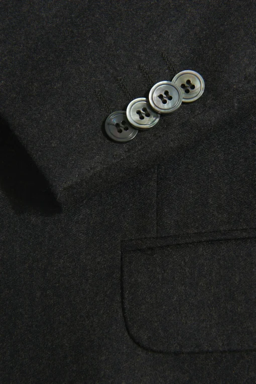 Slim Fit Flannel Blazer
