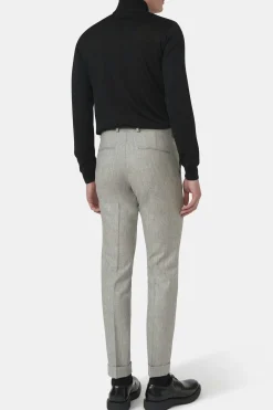 Slim Fit Flannel Trousers