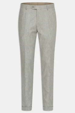 Slim Fit Flannel Trousers