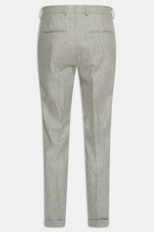 Slim Fit Flannel Trousers