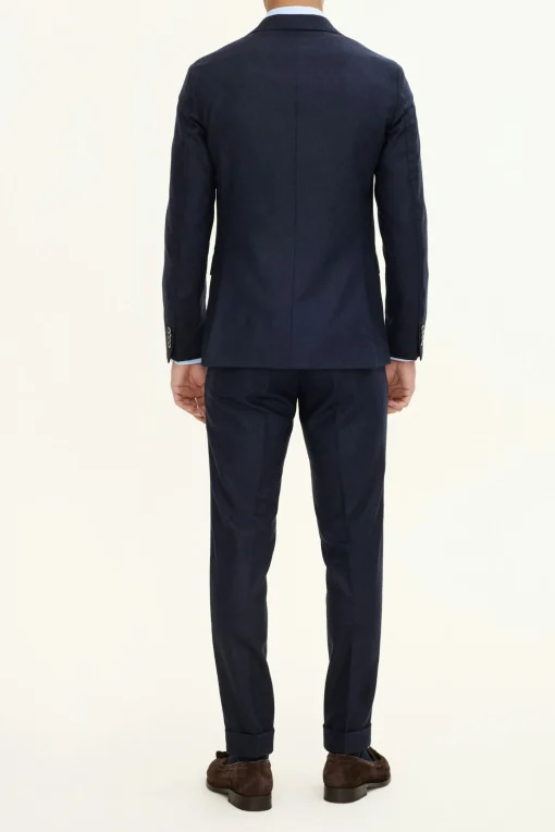 Slim Fit Flannel Trousers