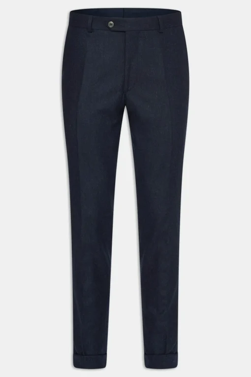 Slim Fit Flannel Trousers