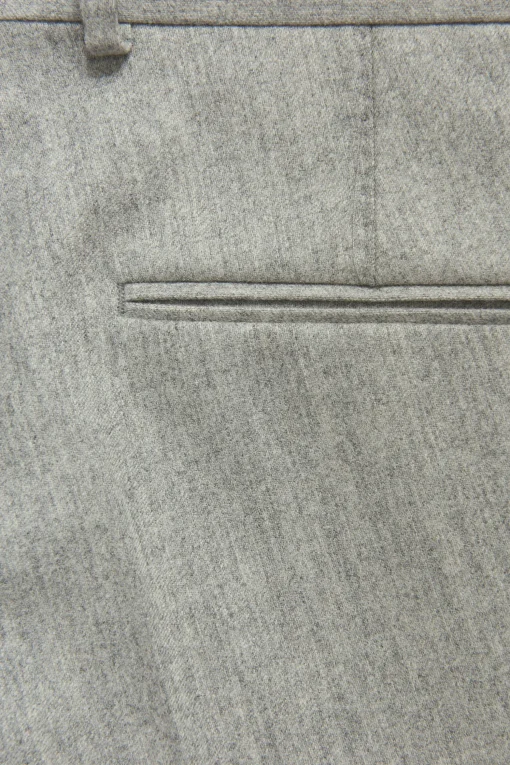 Slim Fit Flannel Trousers