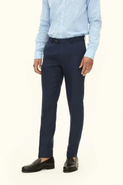 Slim Fit Linen Trousers