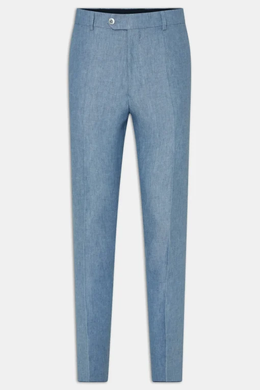 Slim Fit Linen Trousers