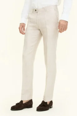 Slim Fit Linen Trousers