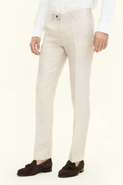 Slim Fit Linen Trousers