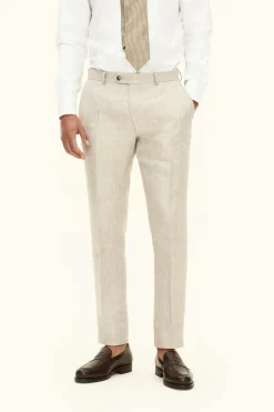 Slim Fit Linen Trousers