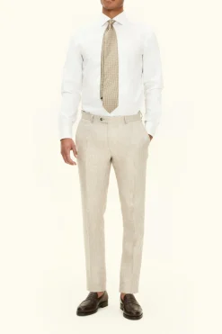 Slim Fit Linen Trousers