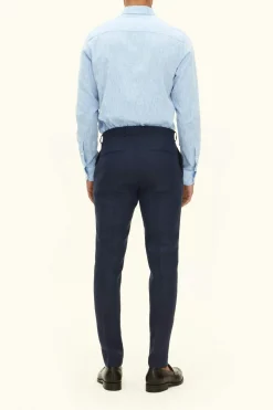 Slim Fit Linen Trousers