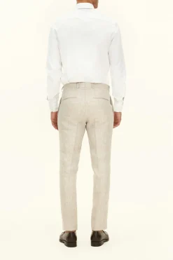 Slim Fit Linen Trousers